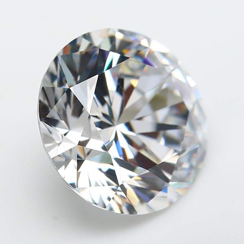 JIANGYUANGEMS 100pcs 5.5mm 5A Round Machine Cut White Cubic Zirconia Stone Loose CZ Synthetic Gemstone for Jewelry Making - Image 3